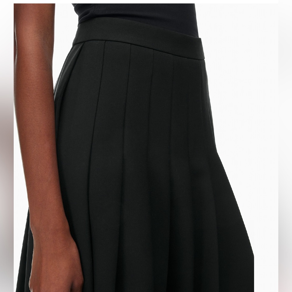 Aritzia Didi Babaton Black Pleated Skirt - Picture 4 of 12